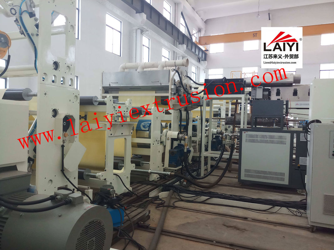 Cuộn giấy Double Sided Máy cán Tự động nâng loại máy đùn