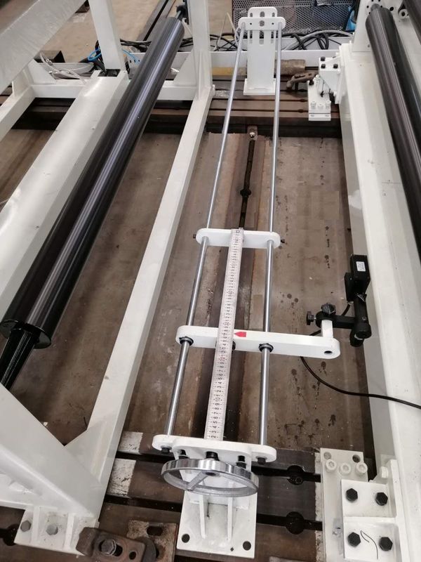 Máy cán giấy kiểm soát nhiệt độ chính xác bằng PLC với lớp phủ mỏng hơn Trắng và xanh