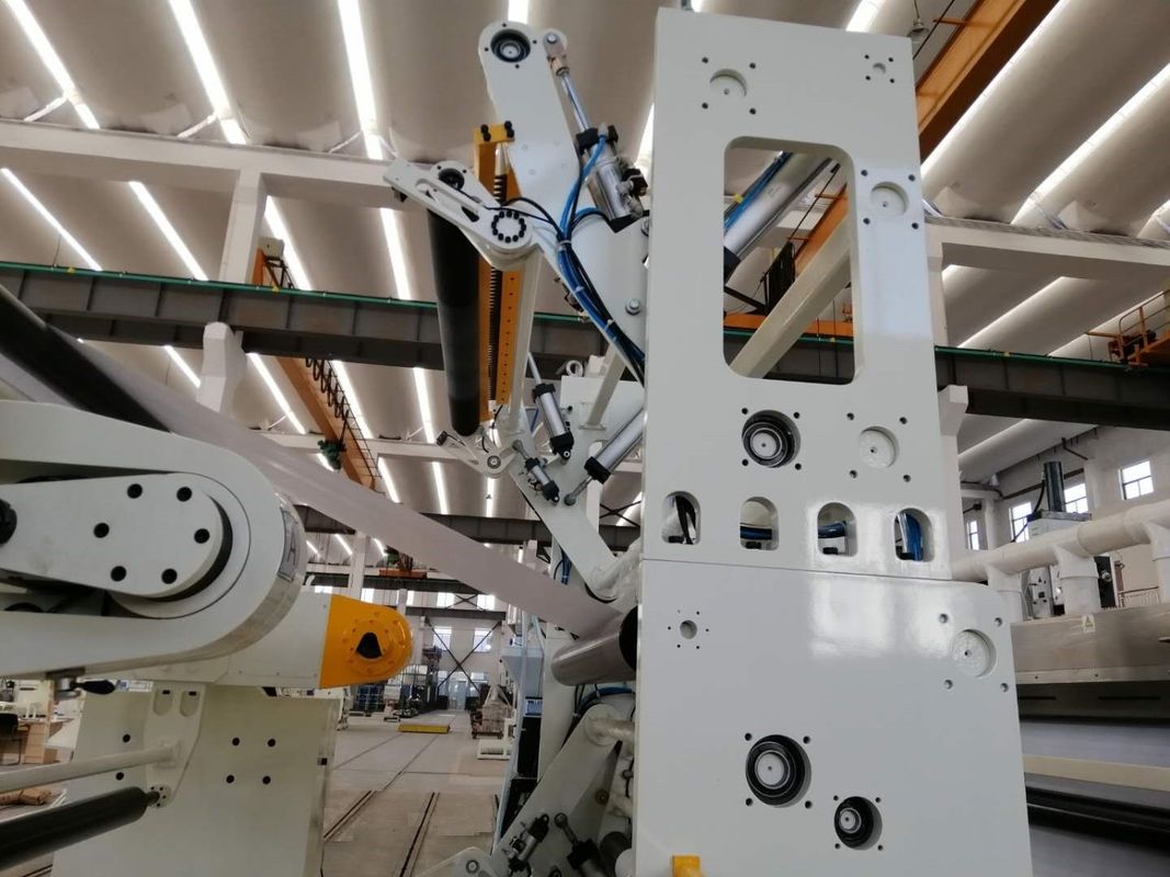 Máy cán màng sáo tự động, máy cán nóng tốc độ cao màu trắng và xanh